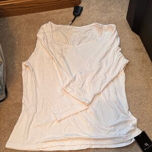 Elegant Cream Women's Top